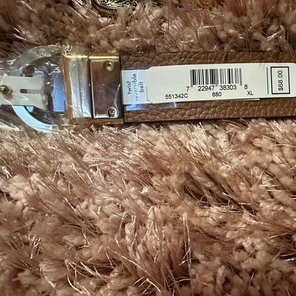 Michael Kors Logo Twist Pink MK/Brown  Reversible Belt main image 12